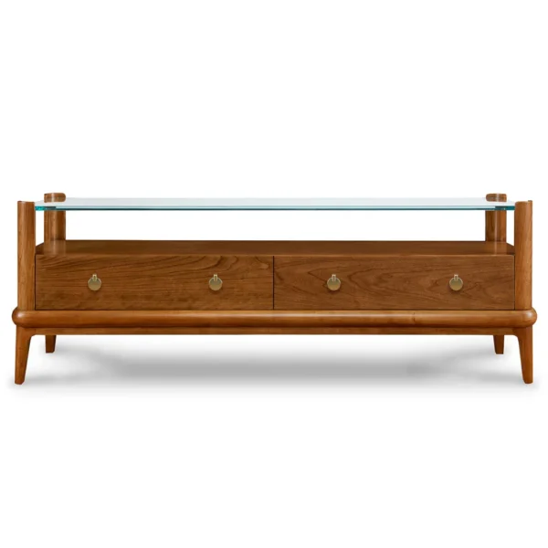 Martine Glass-Top Cocktail Table - Image 2