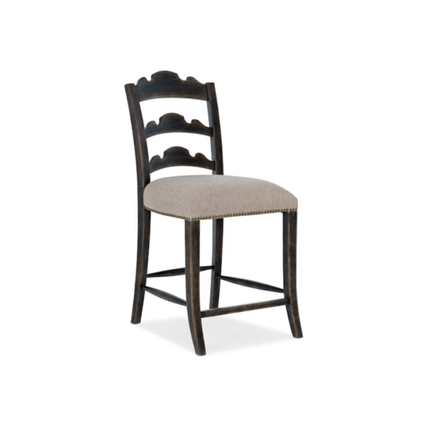 La Grange Twin Sisters Ladderback Counter Stool