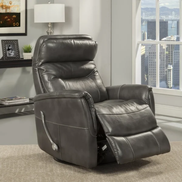 Transitional Swivel Glider Manual Recliner with Articulating Headrest - Image 2