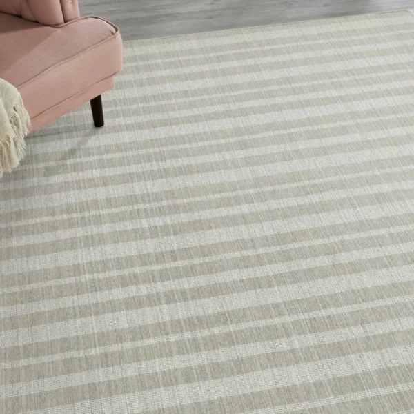 Aubree Stripe Rug - Fossil - Image 4