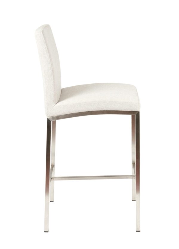 Frankie White Counter Stool - Image 3