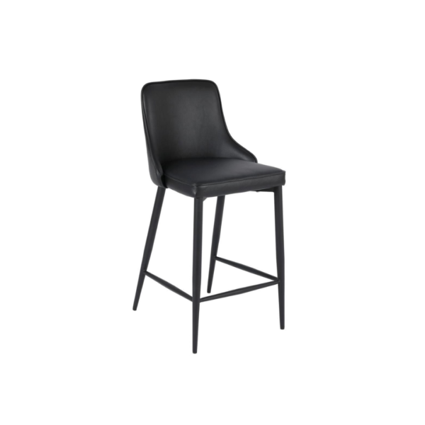 Flora  Black Counter Stool