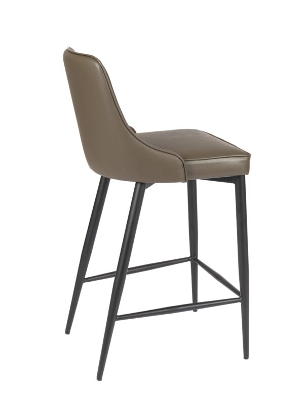 Flora Matte Black Counter Stool - Image 3