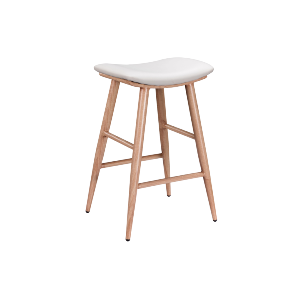 Freya White Counter Stool