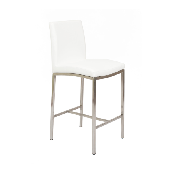 Frankie White Counter Stool