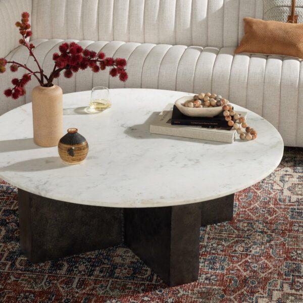 Terrell Round Coffee Table - Image 4