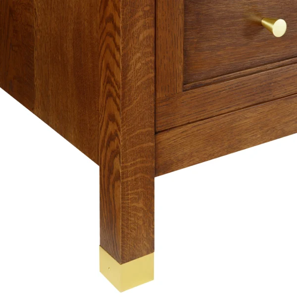 Stickley Surrey Hills Open Nightstand, Stone Top - Image 7