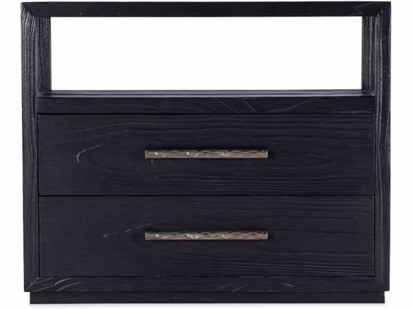 Linville Falls Shou Sugi Ban Two Drawer Nightstand - Image 2