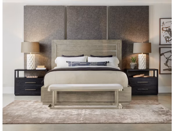 Bedroom Linville Falls Mill Ridge King Panel Bed - Image 2
