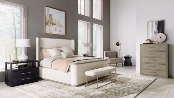 Linville Falls Boones King Upholstered Shelter Bed - Image 4