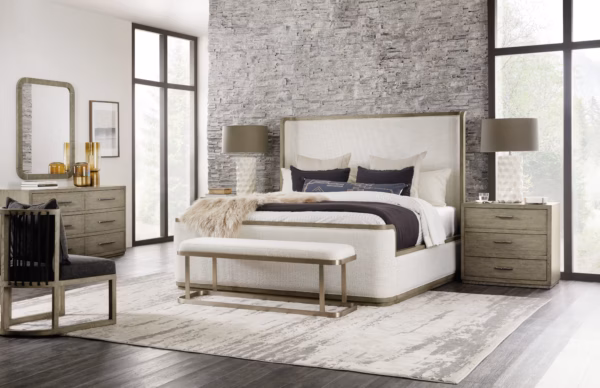 Linville Falls Boones King Upholstered Shelter Bed - Image 2